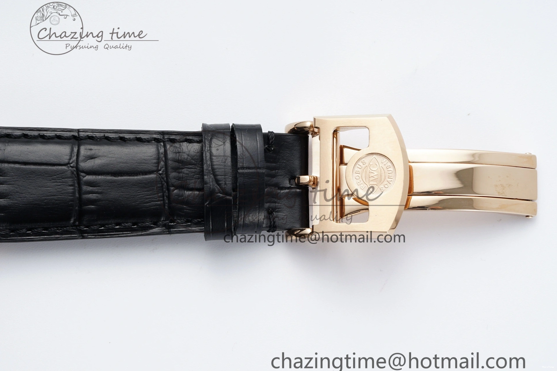 MIROTIME 1222 Portugieser Perpetual Calendar RG 5033 APSF 1:1 Best Edition White Dial on Black Leather Strap A52610 Clone TechFriendly 7043